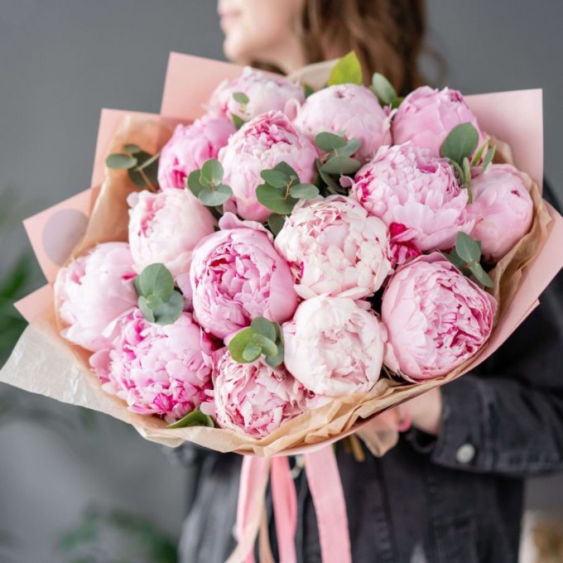 Букет Розовых Пионов Фото